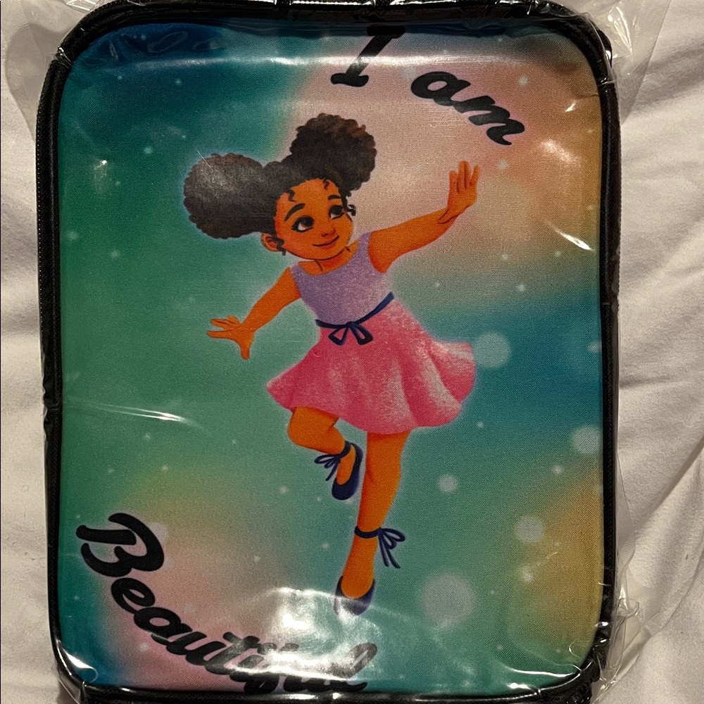 Colorful Lunchbox with  I Am Beautiful Affirmation